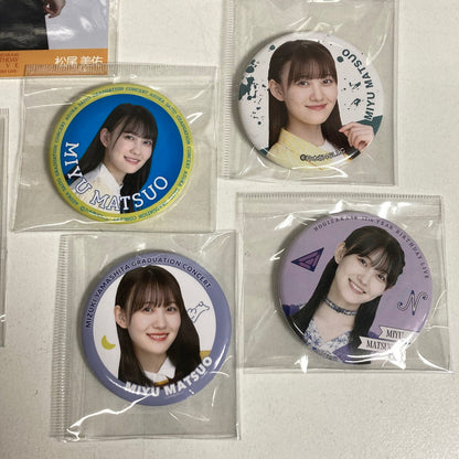 【中古美品】 乃木坂46 松尾美佑 生写真 クリアカード 缶バッジ 乃木坂グッズ まとめ 085-251211-io-13-fuz 万代Net店