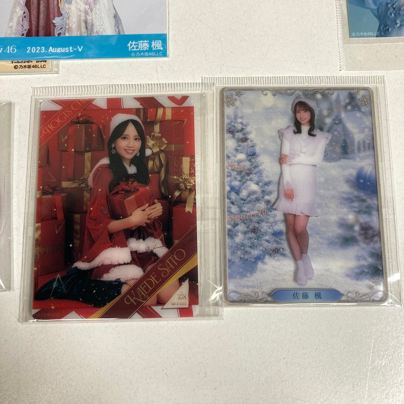 【中古美品】 乃木坂46 佐藤楓 生写真 12枚 缶バッジ クリアカード 等 乃木坂グッズ まとめ 085-251211-io-11-fuz 万代Net店