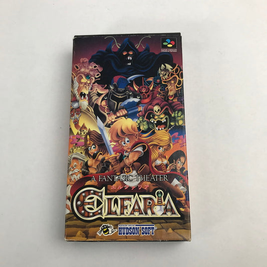 【中古美品】 Nintendo ニンテンドー スーパーファミコン スーファミ SFC ソフト エルファリア 023-251111-mh-45-fuz 万代Net店