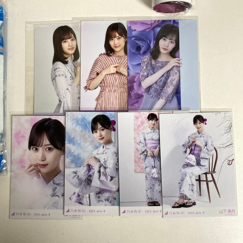 【中古美品】 乃木坂46 山下美月 生写真 7枚 うちわ ポスター クリアファイル 等 乃木坂グッズ まとめ 085-251211-io-24-fuz 万代Net店