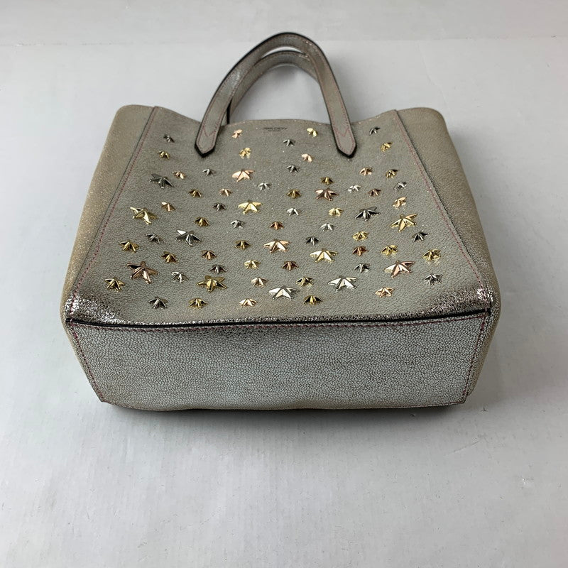 【中古品】【レディース】 JIMMY CHOO マルチ スター スタッズ トートバッグ カバン ジミー チュウ 180-251109-st-21-fuz カラー：シルバー 万代Net店