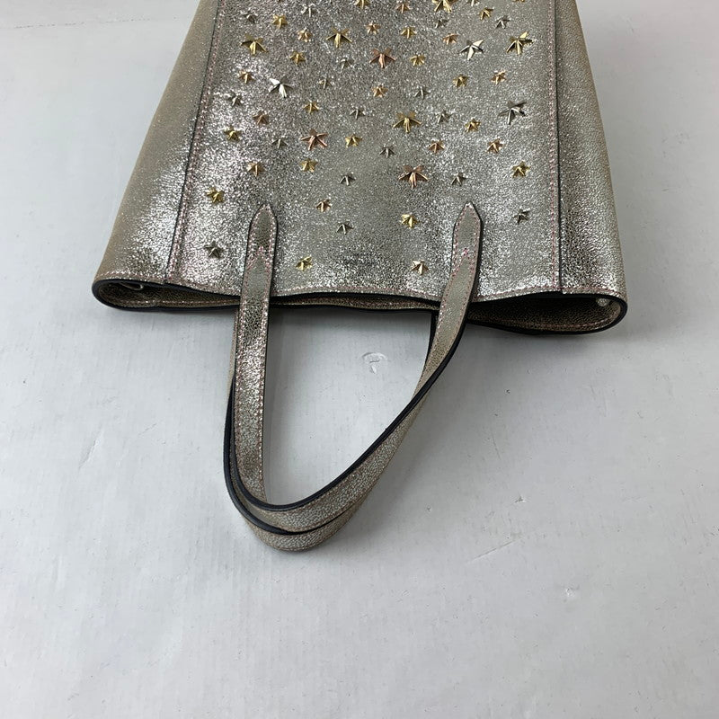 【中古品】【レディース】 JIMMY CHOO マルチ スター スタッズ トートバッグ カバン ジミー チュウ 180-251109-st-21-fuz カラー：シルバー 万代Net店