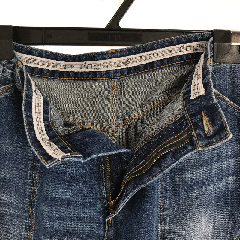 【中古品】【メンズ】 NUMBER NINE ナンバーナイン デニム パンツ 裾ZIP ジーンズ ボトムス 古着 151-260729-mh-01-fuzh サイズ：XL カラー：インディゴ 万代Net店