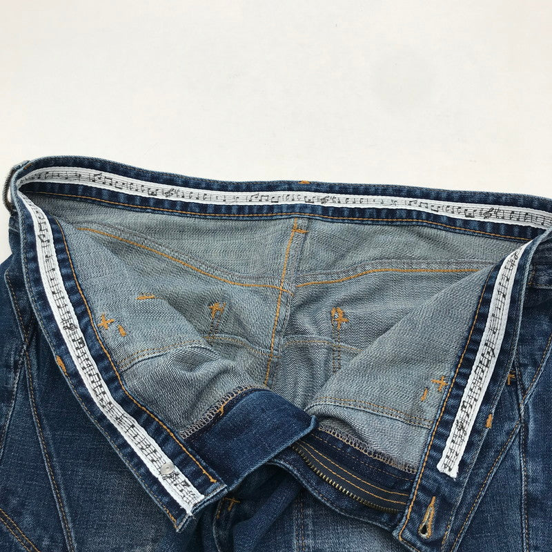 【中古品】【メンズ】 NUMBER NINE ナンバーナイン デニム パンツ 裾ZIP ジーンズ ボトムス 古着 151-260729-mh-01-fuzh サイズ：XL カラー：インディゴ 万代Net店