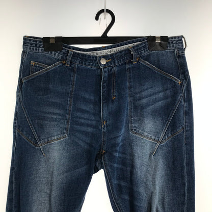 【中古品】【メンズ】 NUMBER NINE ナンバーナイン デニム パンツ 裾ZIP ジーンズ ボトムス 古着 151-260729-mh-01-fuzh サイズ：XL カラー：インディゴ 万代Net店