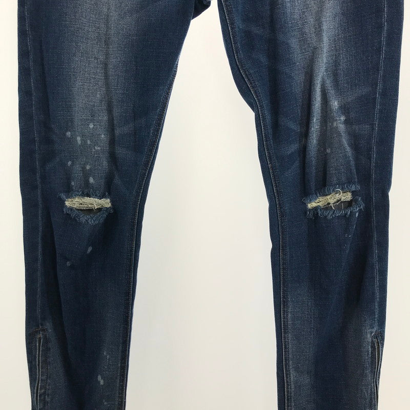 【中古品】【メンズ】 NUMBER NINE ナンバーナイン デニム パンツ 裾ZIP ジーンズ ボトムス 古着 151-260729-mh-01-fuzh サイズ：XL カラー：インディゴ 万代Net店
