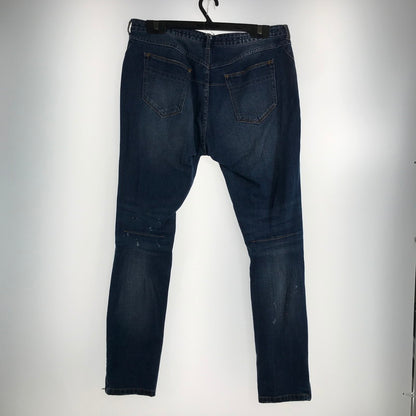 【中古品】【メンズ】 NUMBER NINE ナンバーナイン デニム パンツ 裾ZIP ジーンズ ボトムス 古着 151-260729-mh-01-fuzh サイズ：XL カラー：インディゴ 万代Net店