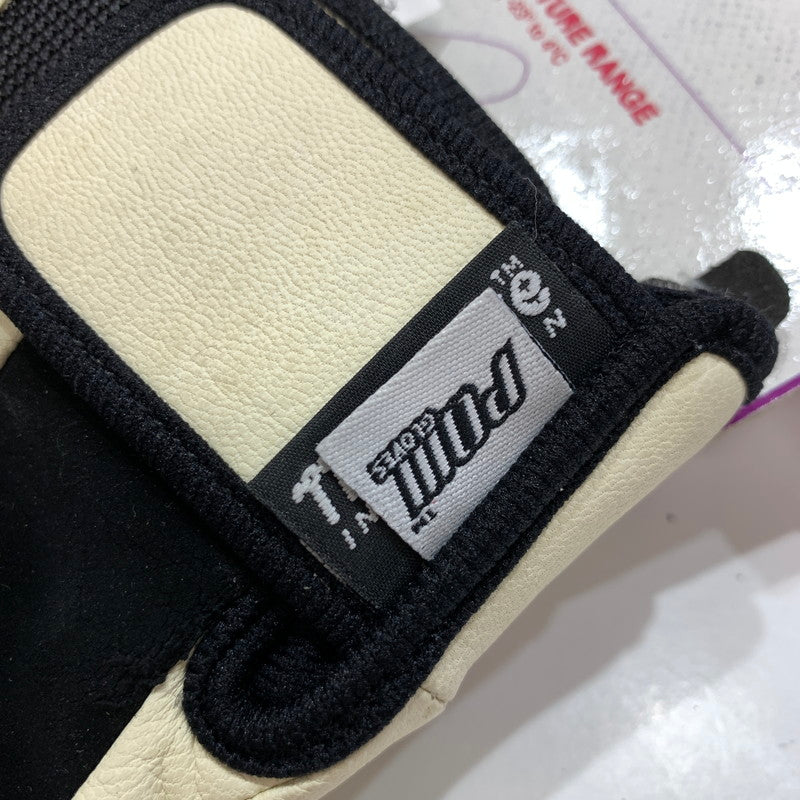 【中古品】【レディース】 POW GLOVES パウグローブ ミトングローブ リアルレザー グローブ カラー アイボリー Sサイズ 127-261022-ky-06-fuz 万代Net店