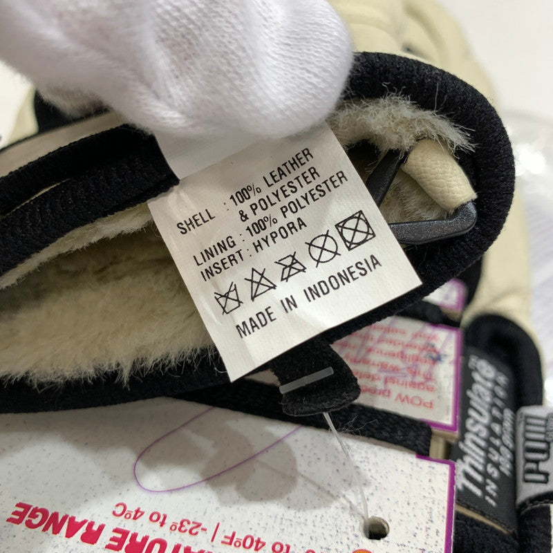 【中古品】【レディース】 POW GLOVES パウグローブ ミトングローブ リアルレザー グローブ カラー アイボリー Sサイズ 127-261022-ky-06-fuz 万代Net店