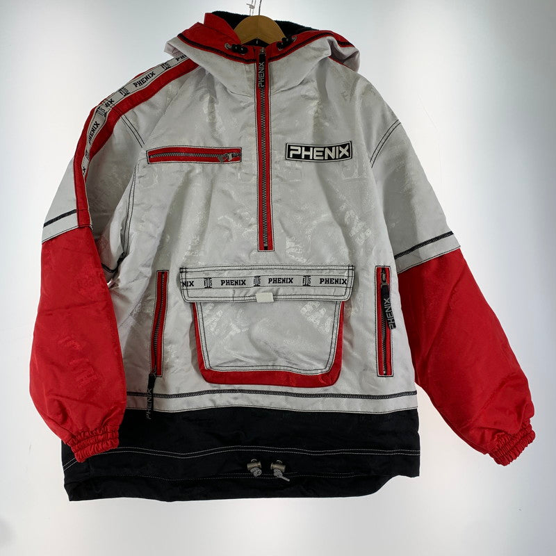 【中古品】【メンズ】 PHENIX フェニックス ヴィンテージ ウェア スノーウェア 上下セット XLサイズ相当 ※汚れ・使用感あり 118-261022-io-10-fuz サイズ：XL カラー：レッドホワイト 万代Net店