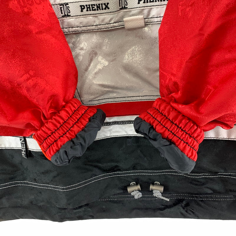【中古品】【メンズ】 PHENIX フェニックス ヴィンテージ ウェア スノーウェア 上下セット XLサイズ相当 ※汚れ・使用感あり 118-261022-io-10-fuz サイズ：XL カラー：レッドホワイト 万代Net店