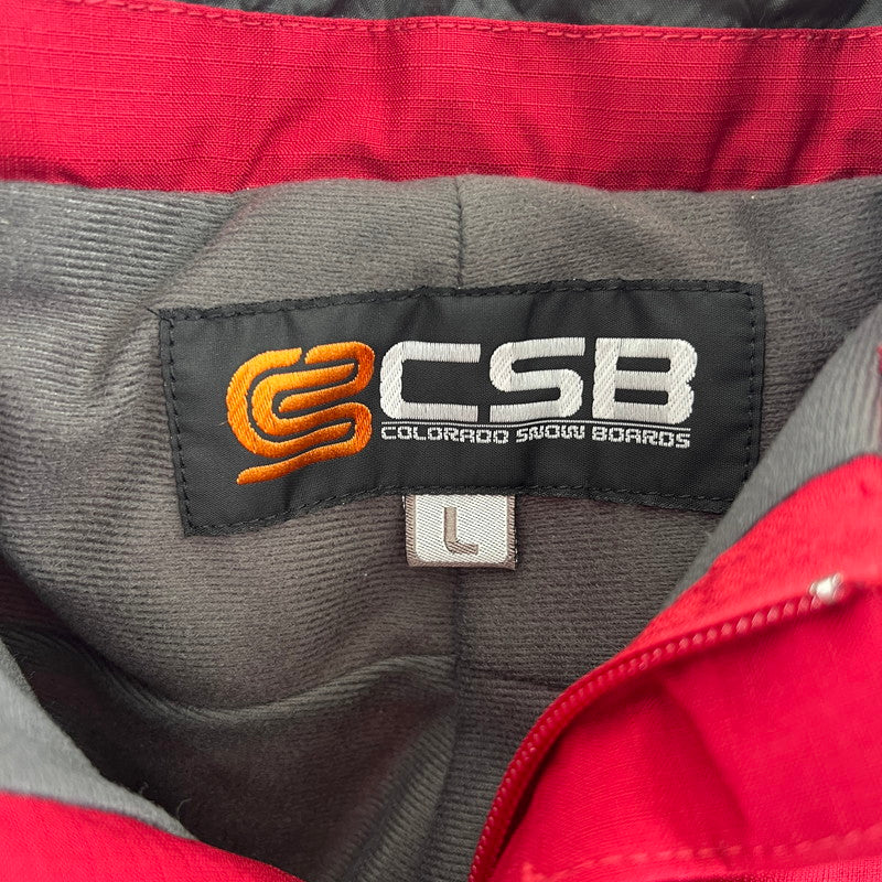【中古品】【メンズ】 CSB COLORADO SNOW BOARDS ウェア ズボン スノーボードウェア ※汚れあり 127-261022-io-06-fuz サイズ：L カラー：レッド 万代Net店