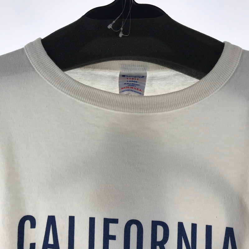 【中古品】【メンズ】 CHAMPION×RHC RON HERMAN チャンピョン × ロンハーマン バックロゴデザインTシャツ カラーWHITE SIZE:L T1011　 148-260804-ky-04-fuzh 万代Net店
