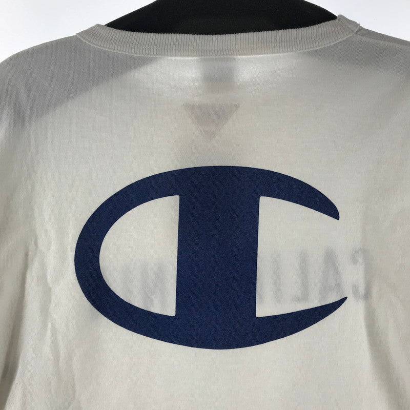 【中古品】【メンズ】 CHAMPION×RHC RON HERMAN チャンピョン × ロンハーマン バックロゴデザインTシャツ カラーWHITE SIZE:L T1011　 148-260804-ky-04-fuzh 万代Net店