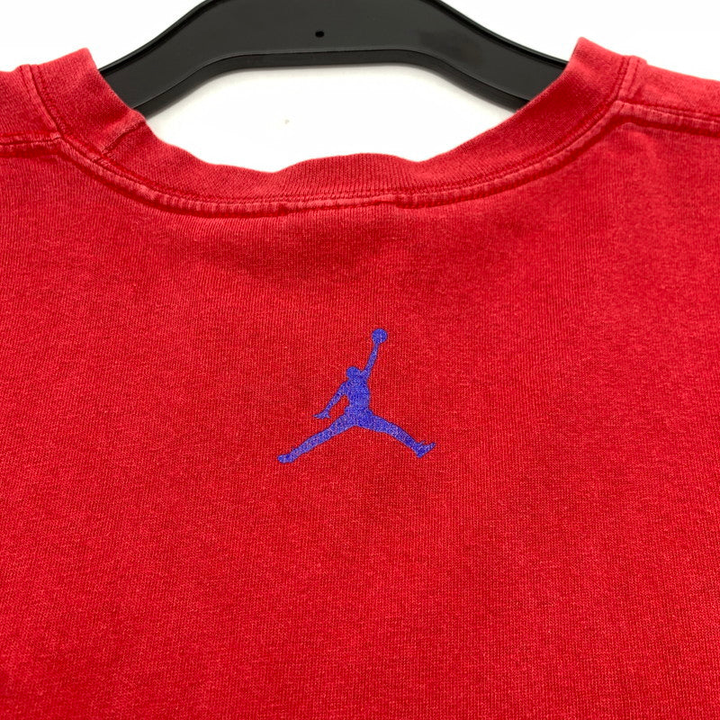 【中古品】【メンズ】 NIKE ナイキ JORDAN LOGO T-SHIRT ジョーダン ロゴ Tシャツ レッド SIZE：XL ※穴・プリントひび割れ・使用感あり。 148-260815-io-06-fuzh カラー：レッド 万代Net店