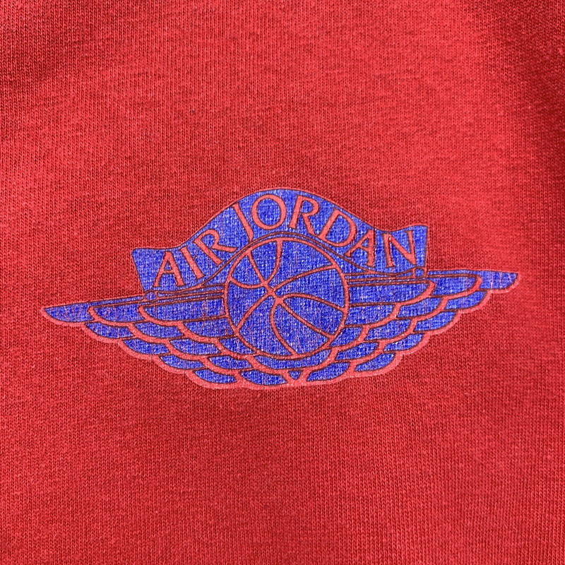 【中古品】【メンズ】 NIKE ナイキ JORDAN LOGO T-SHIRT ジョーダン ロゴ Tシャツ レッド SIZE：XL ※穴・プリントひび割れ・使用感あり。 148-260815-io-06-fuzh カラー：レッド 万代Net店