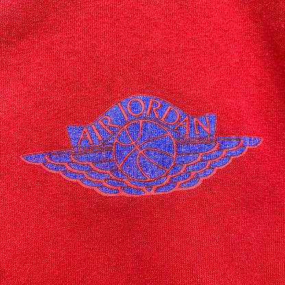 【中古品】【メンズ】 NIKE ナイキ JORDAN LOGO T-SHIRT ジョーダン ロゴ Tシャツ レッド SIZE：XL ※穴・プリントひび割れ・使用感あり。 148-260815-io-06-fuzh カラー：レッド 万代Net店