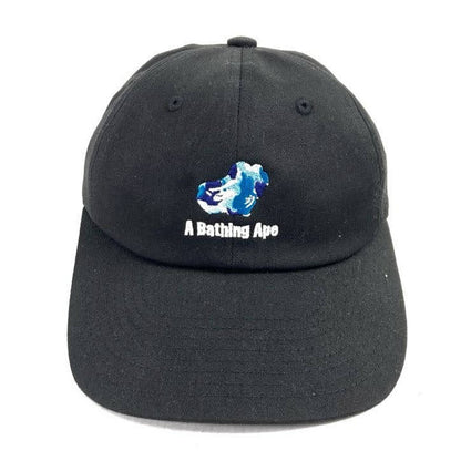 【中古品】【メンズ】 A BATHING APE APE ア・ベイシング・エイプ HEAD CAP BAPE ベイプ 刺繍 キャップ 帽子 185-260130-ky-03-fuz カラー：ブラック 万代Net店