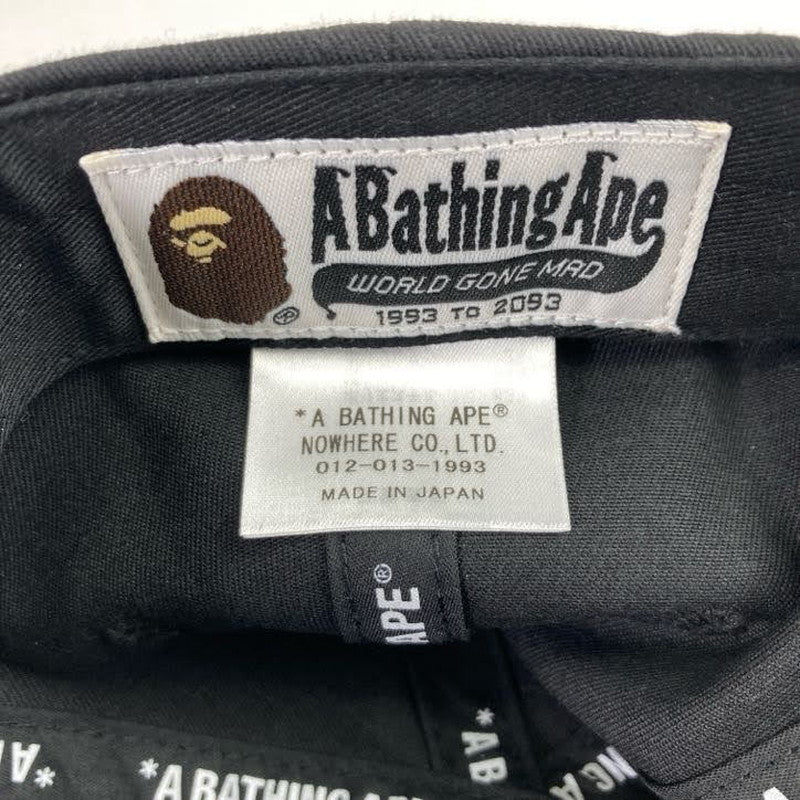 【中古品】【メンズ】 A BATHING APE APE ア・ベイシング・エイプ HEAD CAP BAPE ベイプ 刺繍 キャップ 帽子 185-260130-ky-03-fuz カラー：ブラック 万代Net店