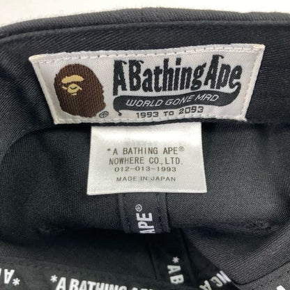 【中古品】【メンズ】 A BATHING APE APE ア・ベイシング・エイプ HEAD CAP BAPE ベイプ 刺繍 キャップ 帽子 185-260130-ky-03-fuz カラー：ブラック 万代Net店