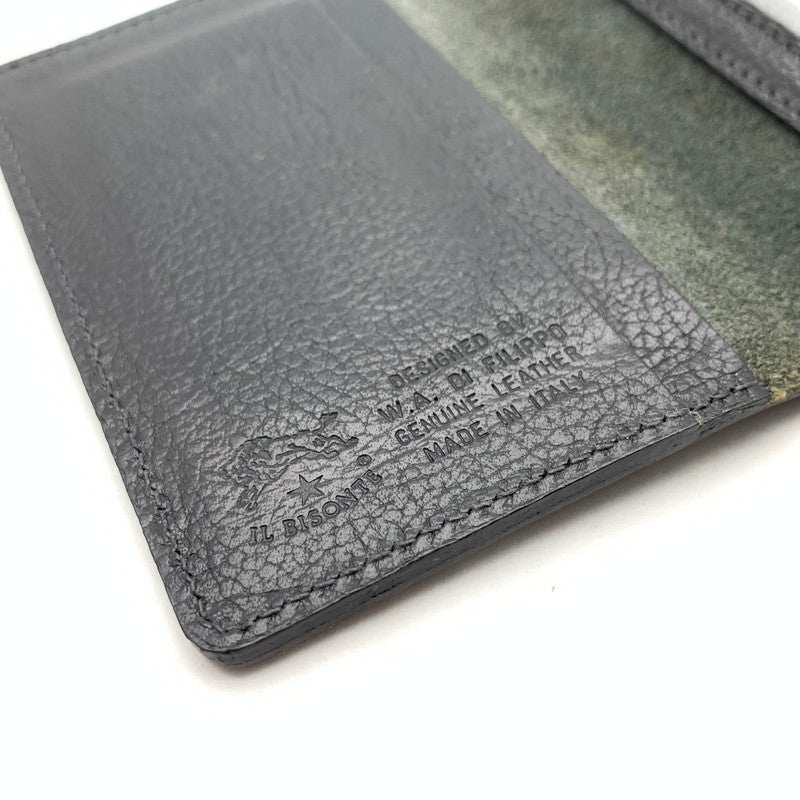【中古品】【メンズ】 IL BISONTE イルビゾンテ カードケース 財布 201-260926-gm-27-fuzh カラー：ブラック 万代Net店