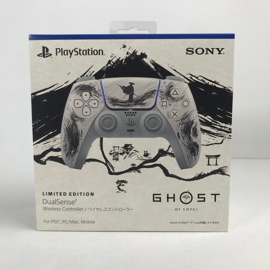 【中古美品】 未使用 PlayStation 5 PS5 プレイステーション5 プレステ5 DualSense ワイヤレス コントローラー ""Ghost of Yotei"" ブラック リミテッドエディション 024-251125-mh-04-fuz 万代Net店