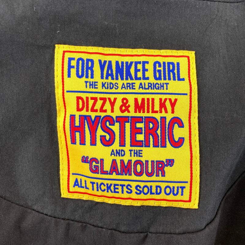 【中古品】【メンズ/レディース】 HYSTERIC GLAMOUR 01253AC02 BREAK TO ME ジャガードコート ヒステリックグラマー ブレイクトゥーミー 140-260207-rn-01-fuz サイズ：F カラー：ブラック 万代Net店