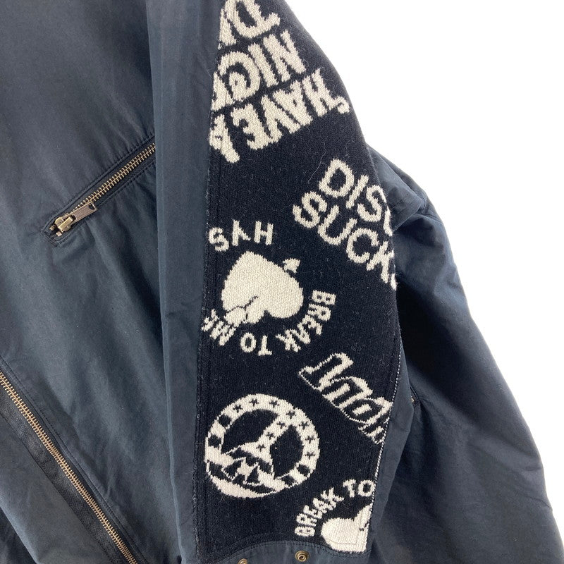 【中古品】【メンズ/レディース】 HYSTERIC GLAMOUR 01253AC02 BREAK TO ME ジャガードコート ヒステリックグラマー ブレイクトゥーミー 140-260207-rn-01-fuz サイズ：F カラー：ブラック 万代Net店