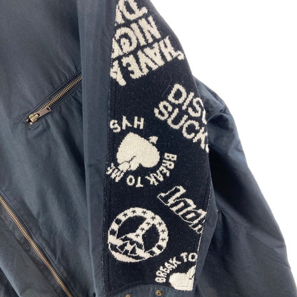 【中古品】【メンズ/レディース】 HYSTERIC GLAMOUR 01253AC02 BREAK TO ME ジャガードコート ヒステリックグラマー ブレイクトゥーミー 140-260207-rn-01-fuz サイズ：F カラー：ブラック 万代Net店