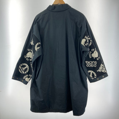 【中古品】【メンズ/レディース】 HYSTERIC GLAMOUR 01253AC02 BREAK TO ME ジャガードコート ヒステリックグラマー ブレイクトゥーミー 140-260207-rn-01-fuz サイズ：F カラー：ブラック 万代Net店