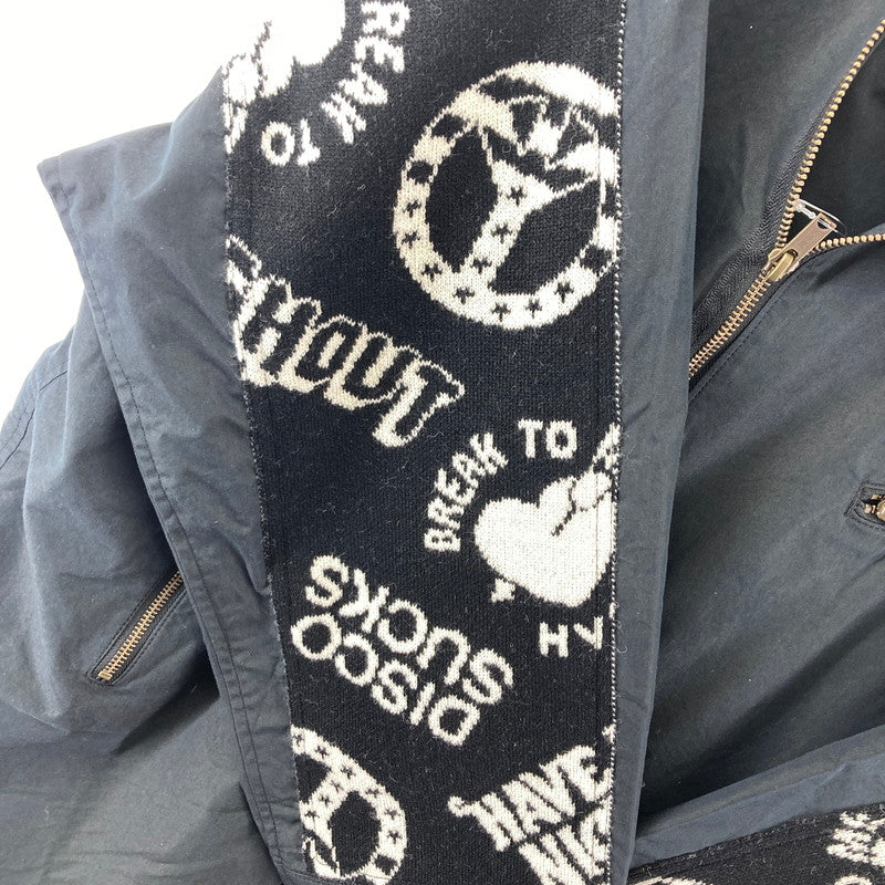 【中古品】【メンズ/レディース】 HYSTERIC GLAMOUR 01253AC02 BREAK TO ME ジャガードコート ヒステリックグラマー ブレイクトゥーミー 140-260207-rn-01-fuz サイズ：F カラー：ブラック 万代Net店