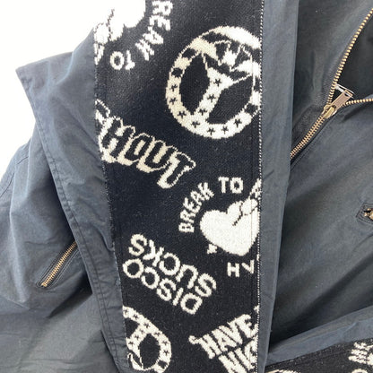 【中古品】【メンズ/レディース】 HYSTERIC GLAMOUR 01253AC02 BREAK TO ME ジャガードコート ヒステリックグラマー ブレイクトゥーミー 140-260207-rn-01-fuz サイズ：F カラー：ブラック 万代Net店