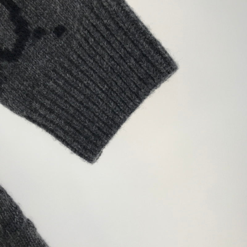 【中古品】【メンズ】 GUCCI 770507 XKDSJ GG インターシャ ウールカーディガン グッチ 141-251127-st-12-fuz サイズ：L カラー：チャコール 万代Net店
