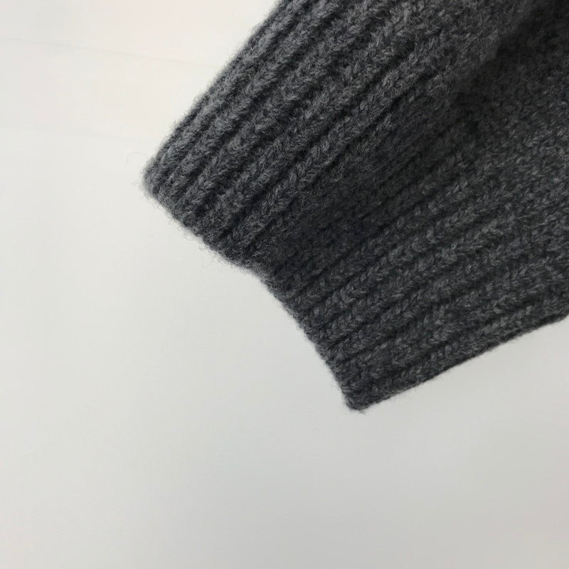【中古品】【メンズ】 GUCCI 770507 XKDSJ GG インターシャ ウールカーディガン グッチ 141-251127-st-12-fuz サイズ：L カラー：チャコール 万代Net店