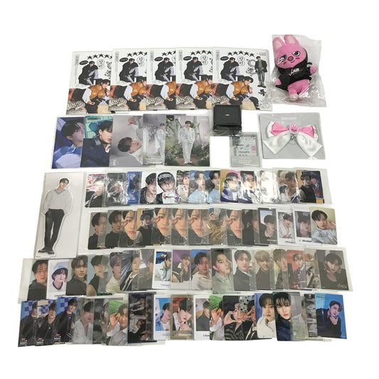 【中古品】 Stray Kids ストレイキッズ スキズ チャンビン グッズ まとめ トレカ 62枚 ぬいぐるみ リング ペンラリボン など 084-251126-mh-07-fuz 万代Net店