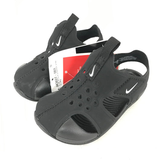 【中古品】【キッズ】 NIKE ナイキ サンレイ プロテクト2 SUNRAY PROTECT 2 TD サンダル 靴 160-260114-ky-60-fuz サイズ：12cm カラー：ブラック 万代Net店
