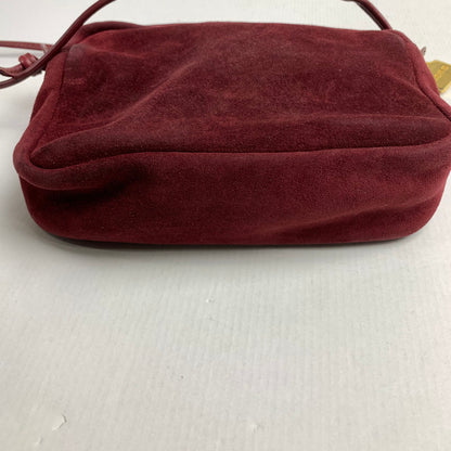【中古品】【レディース】 LOEWE スエード ショルダーバッグ カバン ロエベ 180-251218-st-05-fuz カラー：ワイン 万代Net店