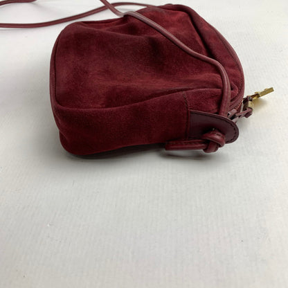 【中古品】【レディース】 LOEWE スエード ショルダーバッグ カバン ロエベ 180-251218-st-05-fuz カラー：ワイン 万代Net店