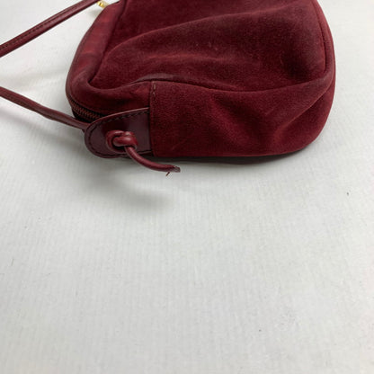 【中古品】【レディース】 LOEWE スエード ショルダーバッグ カバン ロエベ 180-251218-st-05-fuz カラー：ワイン 万代Net店