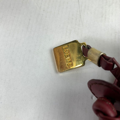 【中古品】【レディース】 LOEWE スエード ショルダーバッグ カバン ロエベ 180-251218-st-05-fuz カラー：ワイン 万代Net店