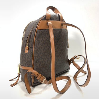 【中古品】【レディース】 MICHAEL KORS マイケルコース BACKPACK バックパック リュック RHEA ZIP リアジップ MD ミディアム 30S7GEZB1B 188-260123-ny-02-fuz カラー：ブラウン 万代Net店