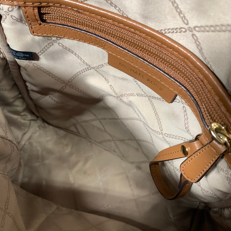 【中古品】【レディース】 MICHAEL KORS マイケルコース BACKPACK バックパック リュック RHEA ZIP リアジップ MD ミディアム 30S7GEZB1B 188-260123-ny-02-fuz カラー：ブラウン 万代Net店