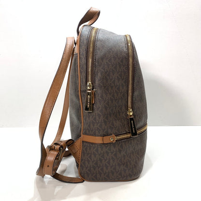 【中古品】【レディース】 MICHAEL KORS マイケルコース BACKPACK バックパック リュック RHEA ZIP リアジップ MD ミディアム 30S7GEZB1B 188-260123-ny-02-fuz カラー：ブラウン 万代Net店