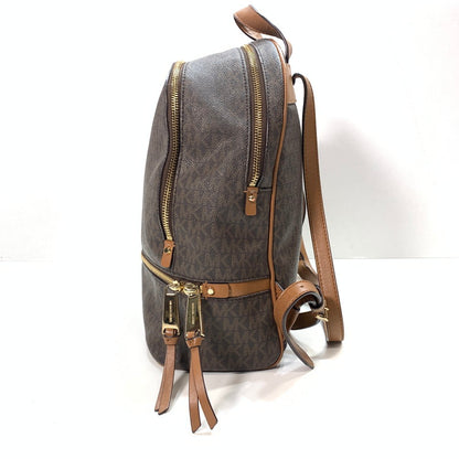 【中古品】【レディース】 MICHAEL KORS マイケルコース BACKPACK バックパック リュック RHEA ZIP リアジップ MD ミディアム 30S7GEZB1B 188-260123-ny-02-fuz カラー：ブラウン 万代Net店