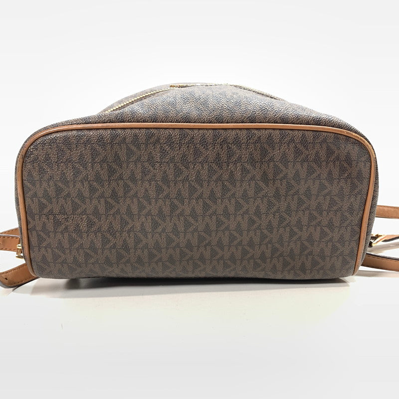 【中古品】【レディース】 MICHAEL KORS マイケルコース BACKPACK バックパック リュック RHEA ZIP リアジップ MD ミディアム 30S7GEZB1B 188-260123-ny-02-fuz カラー：ブラウン 万代Net店