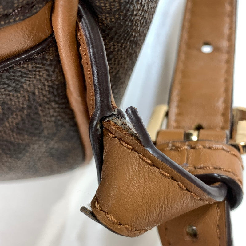 【中古品】【レディース】 MICHAEL KORS マイケルコース BACKPACK バックパック リュック RHEA ZIP リアジップ MD ミディアム 30S7GEZB1B 188-260123-ny-02-fuz カラー：ブラウン 万代Net店
