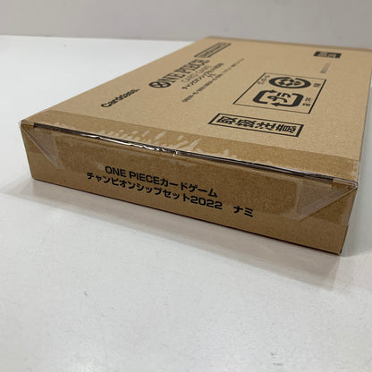 【中古美品】 未使用 ONE PIECE ワンピース カード ゲーム チャンピオンシップ セット 2022 シャンクス ナミ トラファルガー・ロー 3箱 セット まとめ 081-251201-mh-14-fuz 万代Net店