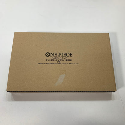 【中古美品】 未使用 ONE PIECE ワンピース カード ゲーム チャンピオンシップ セット 2022 シャンクス ナミ トラファルガー・ロー 3箱 セット まとめ 081-251201-mh-14-fuz 万代Net店