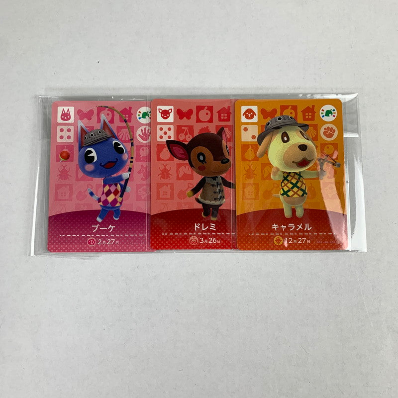 【中古美品】 どうぶつの森 amiiboカード ブーケ ドレミ キャラメル アミーボ 023-251129-io-09-fuz 万代Net店
