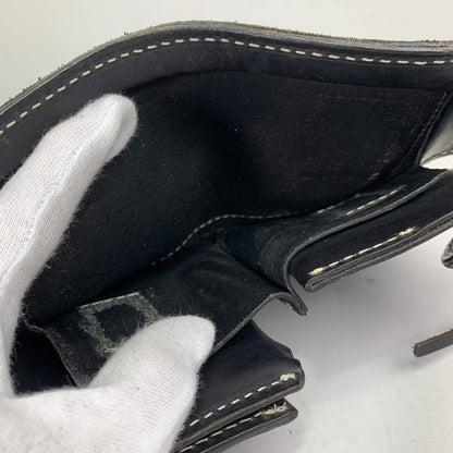 【中古品】【レディース】 花山 KAZAN 2つ折り財布 BLACK 財布 サイフ ※使用感あり 200-260917-io-01-fuzh カラー：ブラック 万代Net店